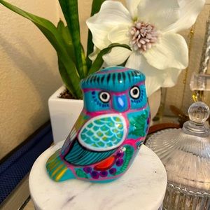 Hand Painted Ceramic Owl Alebrije- Made in Mexico